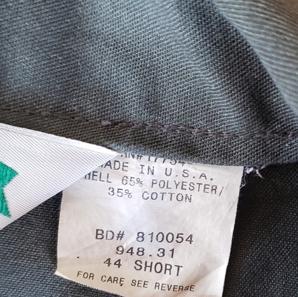 Vintage Key Coverall Made In USA Mechanic One Piece 44 Short Green Distressed - Picture 5 of 11